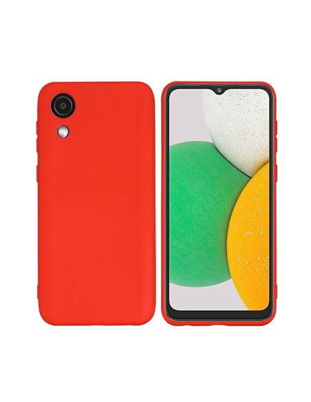 Helmet Case Liquid Silicone Samsung A03 Core, Red