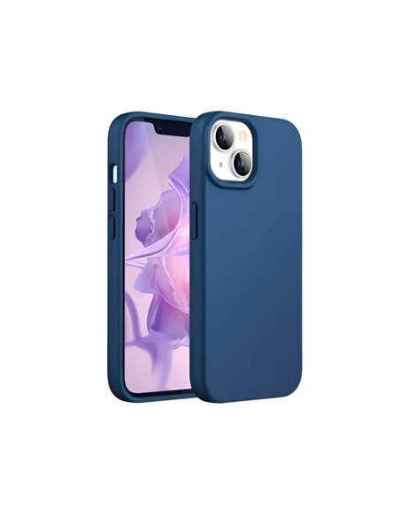 Helmet Case Silicone Soft Touch iPhone 15 Plus/14 Plus, Blue