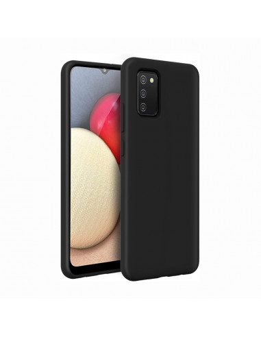 Helmet Case Liquid Silicone Samsung A02S, Black