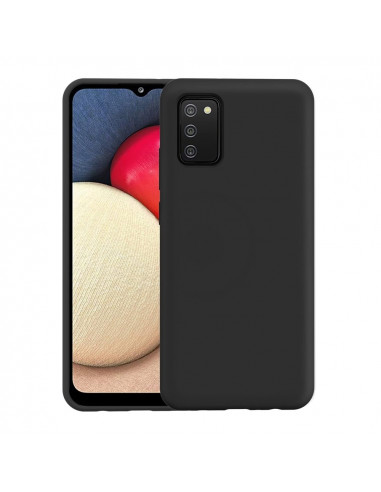 Helmet Case Liquid Silicone Samsung A02S, Black