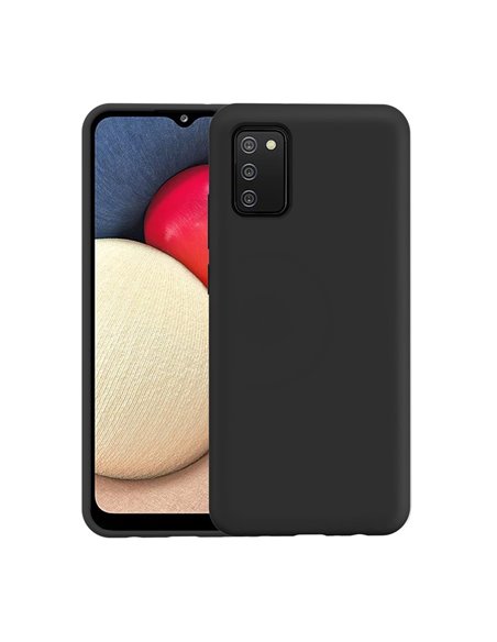 Helmet Case Liquid Silicone Samsung A02S, Black