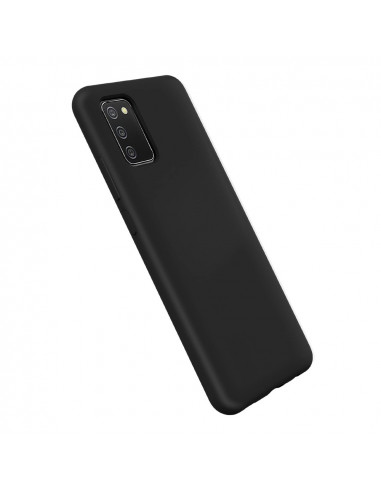 Helmet Case Liquid Silicone Samsung A02S, Black