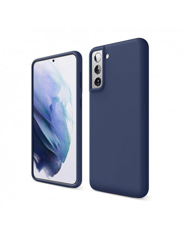 Helmet Case Liquid Silicone Samsung S21, Denim Blue