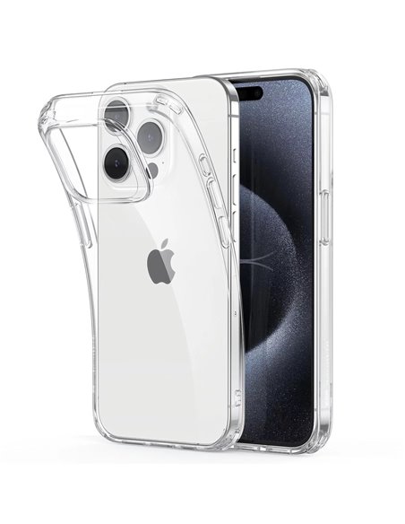Helmet Case TPU Soft iPhone 15 Pro, Clear