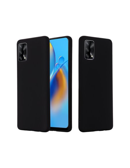 Helmet Case Liquid Silicone Oppo A74, Black