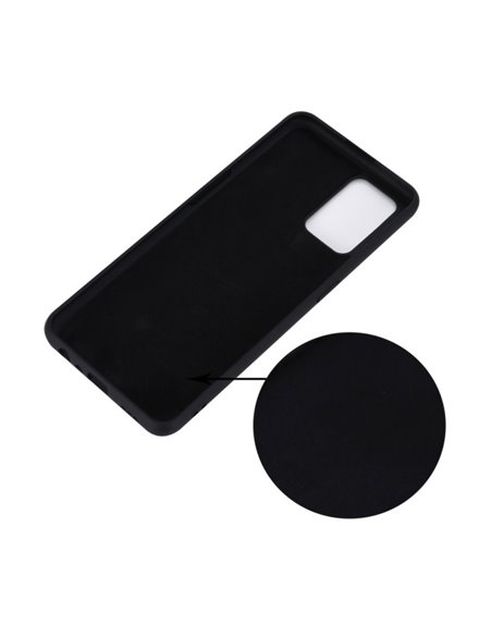 Helmet Case Liquid Silicone Oppo A74, Black