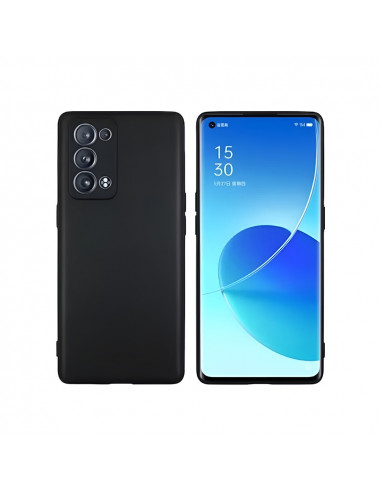 Helmet Case Liquid Silicone Oppo Reno 6 Pro 5G(Snapdragon), Black