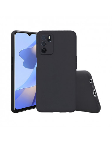 Helmet Case Liquid Silicone Oppo A16/16s, Black