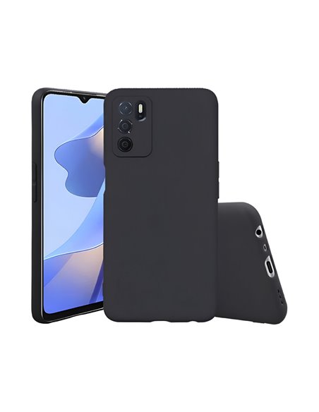 Helmet Case Liquid Silicone Oppo A16/16s, Black