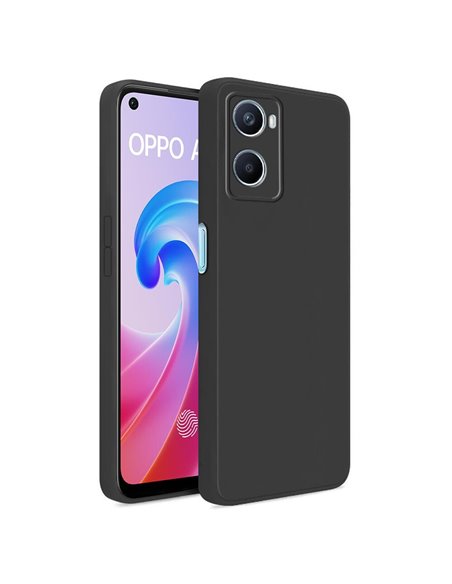 Helmet Case Liquid Silicone Oppo A96, Black