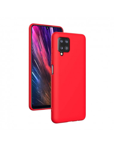 Helmet Case Liquid Silicone Samsung A12, Red