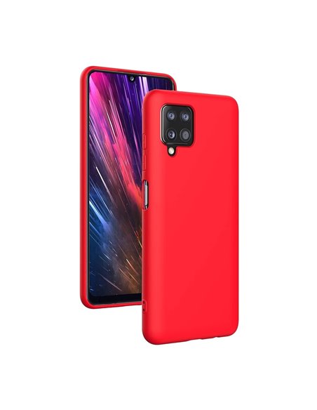 Helmet Case Liquid Silicone Samsung A12, Red