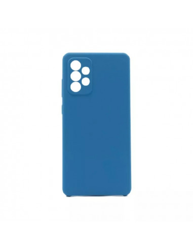 Helmet Case Liquid Silicone Samsung A72, Blue