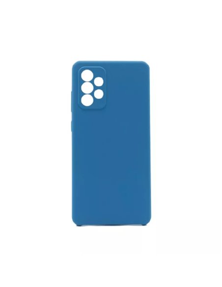 Helmet Case Liquid Silicone Samsung A72, Blue