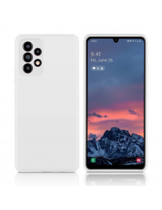 Helmet Case Liquid Silicone Samsung A72, White 2