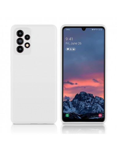 Helmet Case Liquid Silicone Samsung A72, White