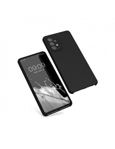 Helmet Case Liquid Silicone Samsung A72, Black