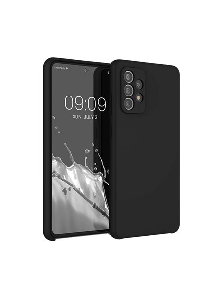 Helmet Case Liquid Silicone Samsung A72, Black
