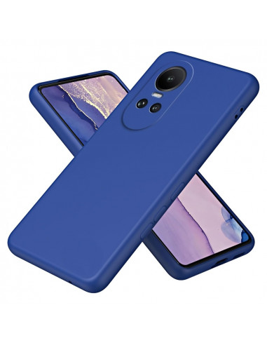 Helmet Case Liquid Silicone Oppo Reno 10 5G, Blue