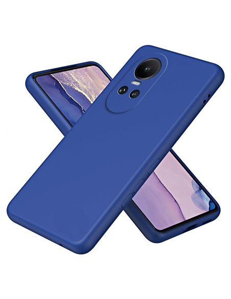Helmet Case Liquid Silicone Oppo Reno 10 5G, Blue