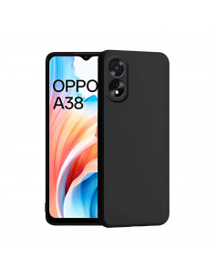 Helmet Case Liquid Silicone Oppo A38, Black