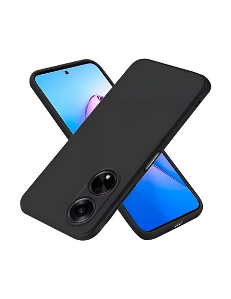 Helmet Case Liquid Silicone Oppo A38, Black