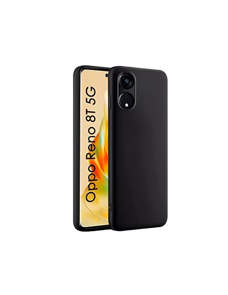 Helmet Case Liquid Silicone Oppo Reno 8T, Black