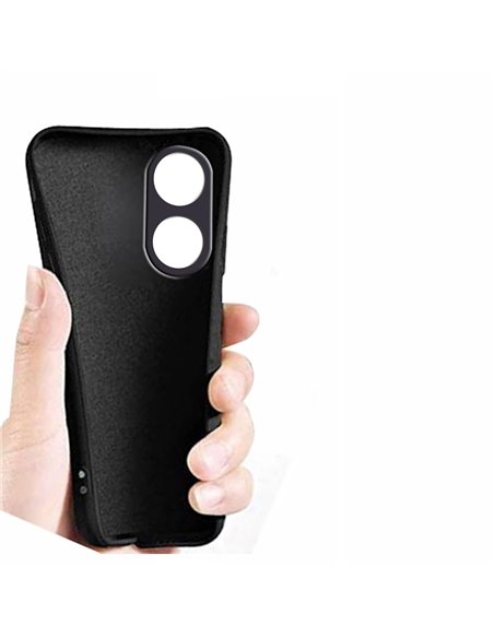 Helmet Case Liquid Silicone Oppo Reno 8T, Black