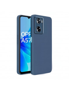 Helmet Case Liquid Silicone Oppo A57s, Blue