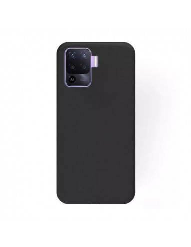 Helmet Case Liquid Silicone Oppo Reno 5 Lite, Black