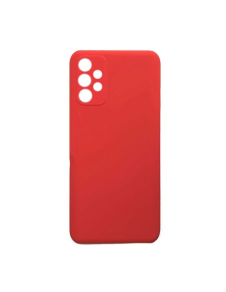 Helmet Case Liquid Silicone Samsung A72, Red