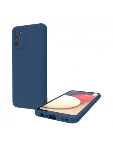 Helmet Case Liquid Silicone Samsung A02S, Blue