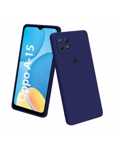 Helmet Case Liquid Silicone Oppo A15/15s, Blue