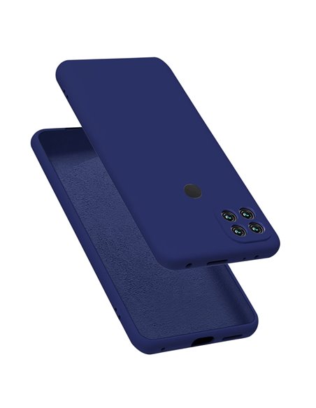 Helmet Case Liquid Silicone Oppo A15/15s, Blue