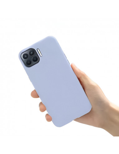 Helmet Case Liquid Silicone Oppo Reno 4 Lite, Purple