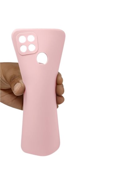 Helmet Case Liquid Silicone Oppo A15/15s, Pink