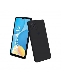 Helmet Case Liquid Silicone Oppo A15/15s, Black