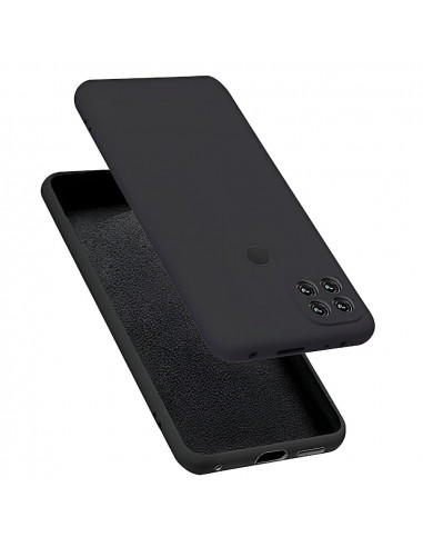 Helmet Case Liquid Silicone Oppo A15/15s, Black