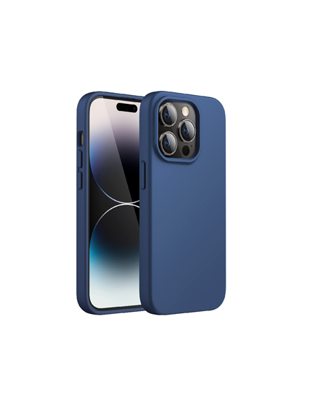 Helmet Case Silicone Soft Touch iPhone 14 Pro Max, Blue
