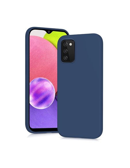 Helmet Case Liquid Silicone Samsung A03s, Blue