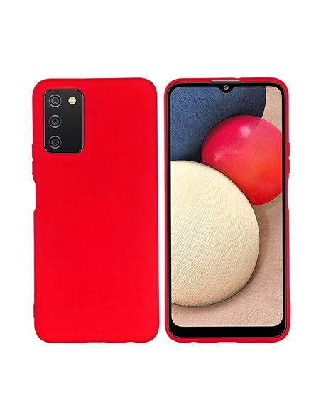 Helmet Case Liquid Silicone Samsung A03s, Red