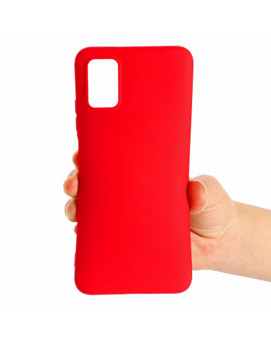 Helmet Case Liquid Silicone Samsung A03s, Red