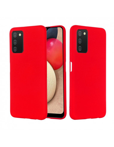 Helmet Case Liquid Silicone Samsung A03s, Red