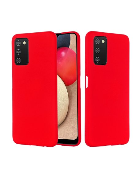 Helmet Case Liquid Silicone Samsung A03s, Red