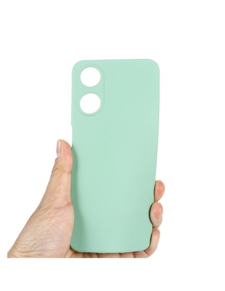 Helmet Case Liquid Silicone Oppo A58, Green