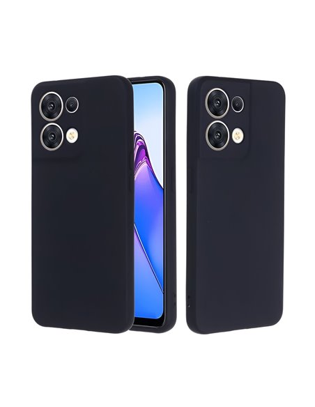 Helmet Case Liquid Silicone Oppo Reno 8, Black