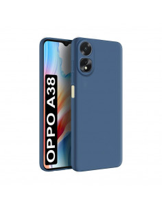 Helmet Case Liquid Silicone Oppo A38, Blue