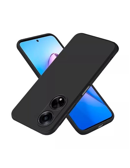 Helmet Case Liquid Silicone Oppo A98, Black