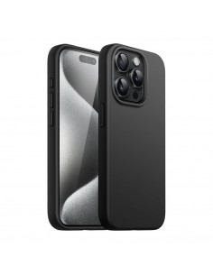 Helmet Case Liquid Silicone iPhone 15 Pro, Black