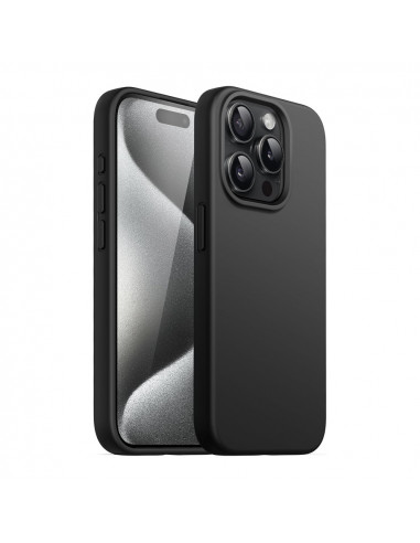 Helmet Case Liquid Silicone iPhone 15 Pro, Black